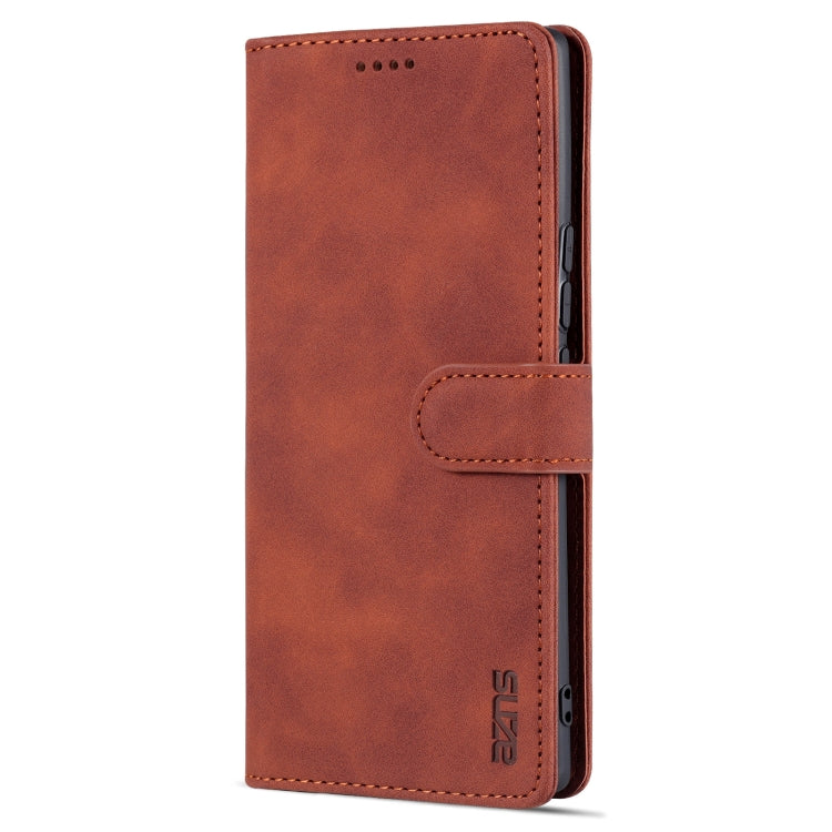 For Honor 60 AZNS Skin Feel Calf Texture Horizontal Flip Leather Phone Case(Brown) - Honor Cases by AZNS | Online Shopping UK | buy2fix