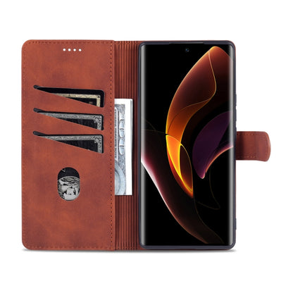 For Honor 60 AZNS Skin Feel Calf Texture Horizontal Flip Leather Phone Case(Brown) - Honor Cases by AZNS | Online Shopping UK | buy2fix