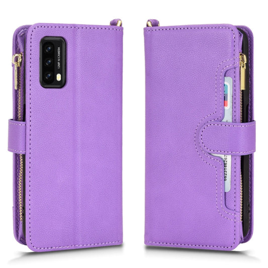 For Blackview A90 Litchi Texture Zipper Leather Phone Case(Purple) by buy2fix