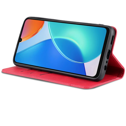 For Honor Play 30 Plus AZNS Magnetic Calf Texture Leather Phone Case(Red) - Honor Cases by AZNS | Online Shopping UK | buy2fix
