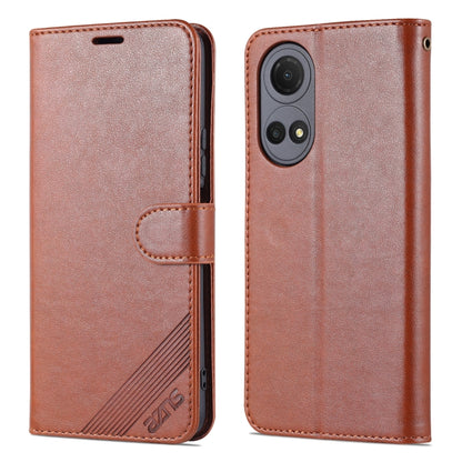 For Honor Play 30 Plus AZNS Sheepskin Texture Flip Leather Phone Case(Brown) - Honor Cases by AZNS | Online Shopping UK | buy2fix