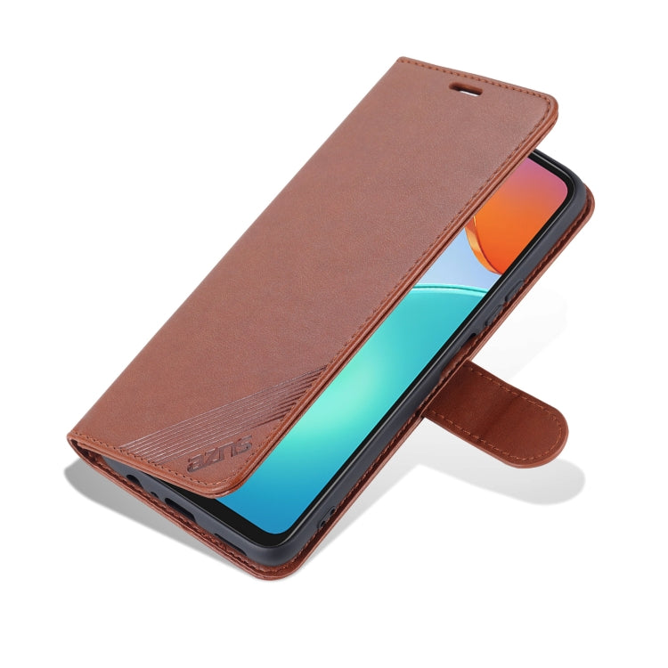 For Honor Play 30 Plus AZNS Sheepskin Texture Flip Leather Phone Case(Brown) - Honor Cases by AZNS | Online Shopping UK | buy2fix