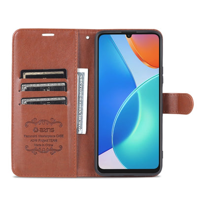 For Honor Play 30 Plus AZNS Sheepskin Texture Flip Leather Phone Case(Brown) - Honor Cases by AZNS | Online Shopping UK | buy2fix