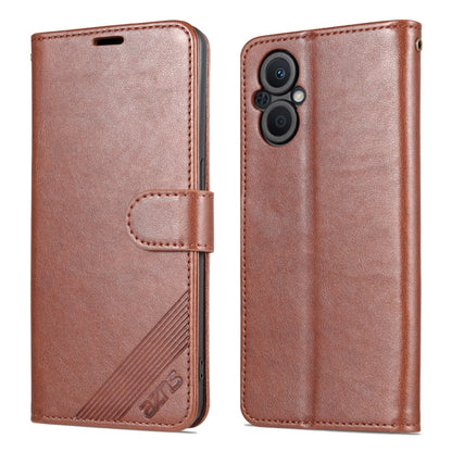 For OnePlus Nord N20 5G AZNS Sheepskin Texture Flip Leather Phone Case(Brown) - OnePlus Cases by AZNS | Online Shopping UK | buy2fix