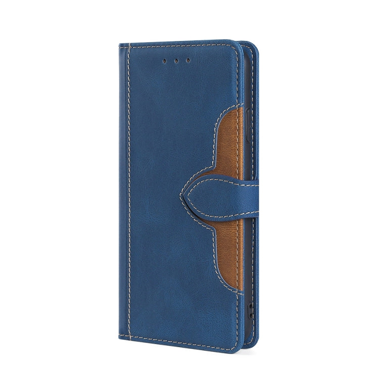 For Blackview A100 Skin Feel Straw Hat Magnetic Buckle Leather Phone Case(Blue) - More Brand by buy2fix | Online Shopping UK | buy2fix