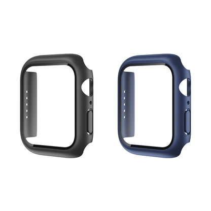 ROCK 2 in 1 PC Frame + Film Protector Case For  Apple Watch Series 6 & SE & 5 & 4 44mm(Blue) - Watch Cases by ROCK | Online Shopping UK | buy2fix