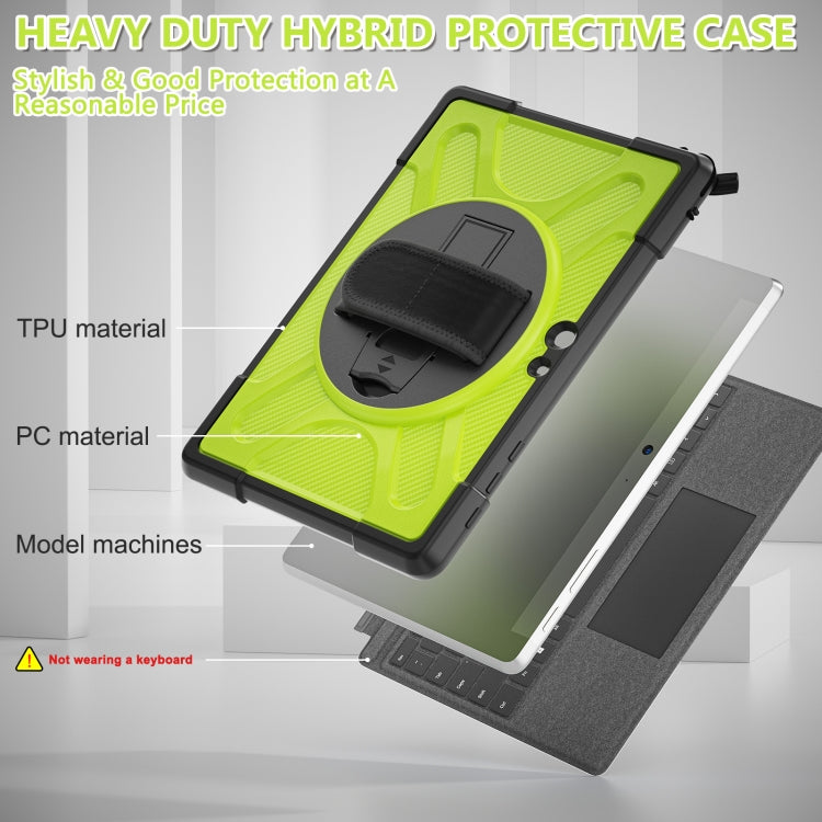 For Microsoft Surface Go 4 / 3 / 2 / 1 TPU + PC Tablet Case(Yellow Green) - Others by buy2fix | Online Shopping UK | buy2fix