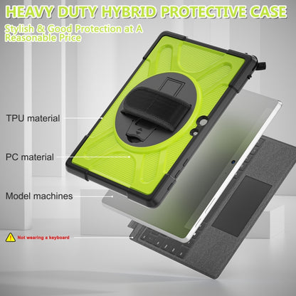 For Microsoft Surface Go 4 / 3 / 2 / 1 TPU + PC Tablet Case(Yellow Green) - Others by buy2fix | Online Shopping UK | buy2fix