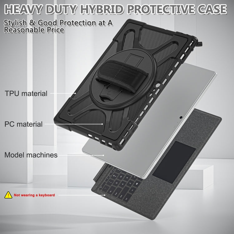 For MicroSoft Surface Pro 4 / 5 / 6 / 7 TPU + PC Tablet Case(Black) - Others by buy2fix | Online Shopping UK | buy2fix