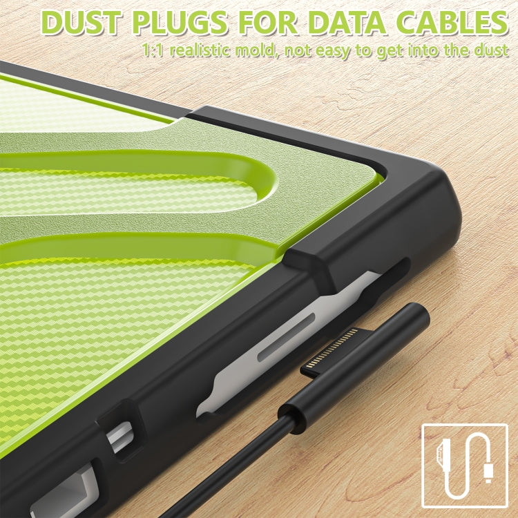 For MicroSoft Surface Pro 4 / 5 / 6 / 7 TPU + PC Tablet Case(Yellow Green) - Others by buy2fix | Online Shopping UK | buy2fix