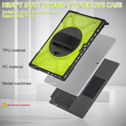 For MicroSoft Surface Pro 4 / 5 / 6 / 7 TPU + PC Tablet Case(Yellow Green) - Others by buy2fix | Online Shopping UK | buy2fix