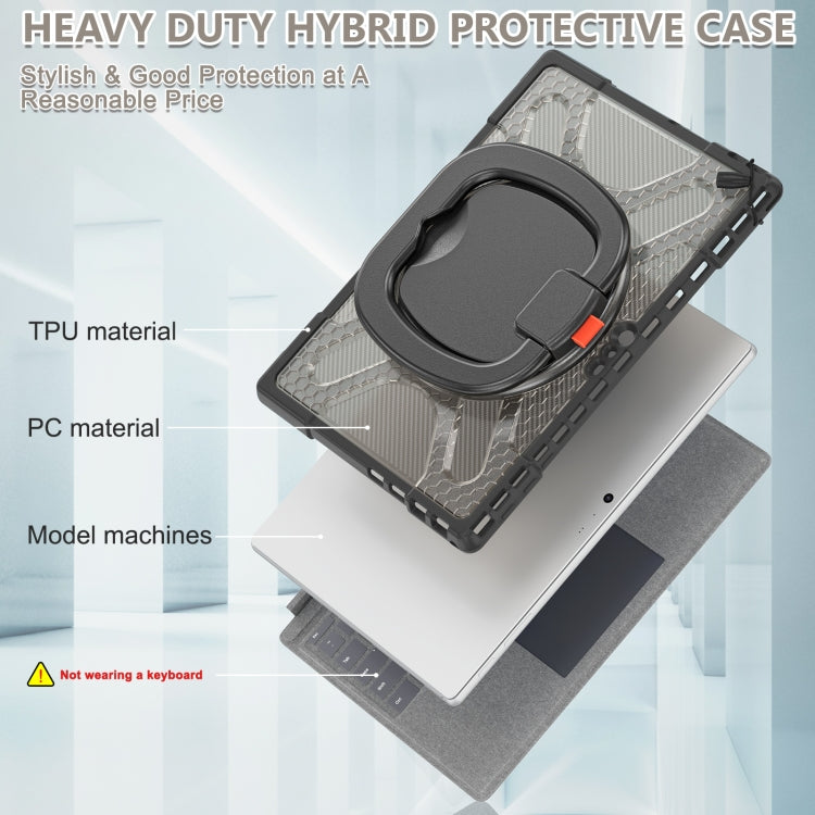 For MicroSoft Surface Pro 4 / 5 / 6 / 7 TPU + PC Tablet Case(Tea Color) - Others by buy2fix | Online Shopping UK | buy2fix