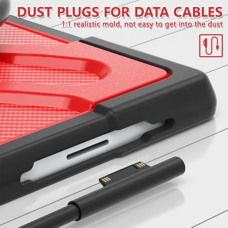 For MicroSoft Surface Pro 4 / 5 / 6 / 7 TPU + PC Tablet Case(Red) - Others by buy2fix | Online Shopping UK | buy2fix