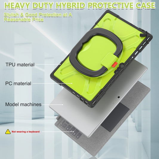 For MicroSoft Surface Pro 4 / 5 / 6 / 7 TPU + PC Tablet Case(Yellow Green) - Others by buy2fix | Online Shopping UK | buy2fix