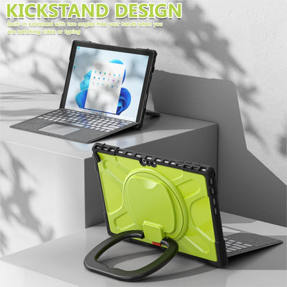 For MicroSoft Surface Pro 4 / 5 / 6 / 7 TPU + PC Tablet Case(Yellow Green) - Others by buy2fix | Online Shopping UK | buy2fix