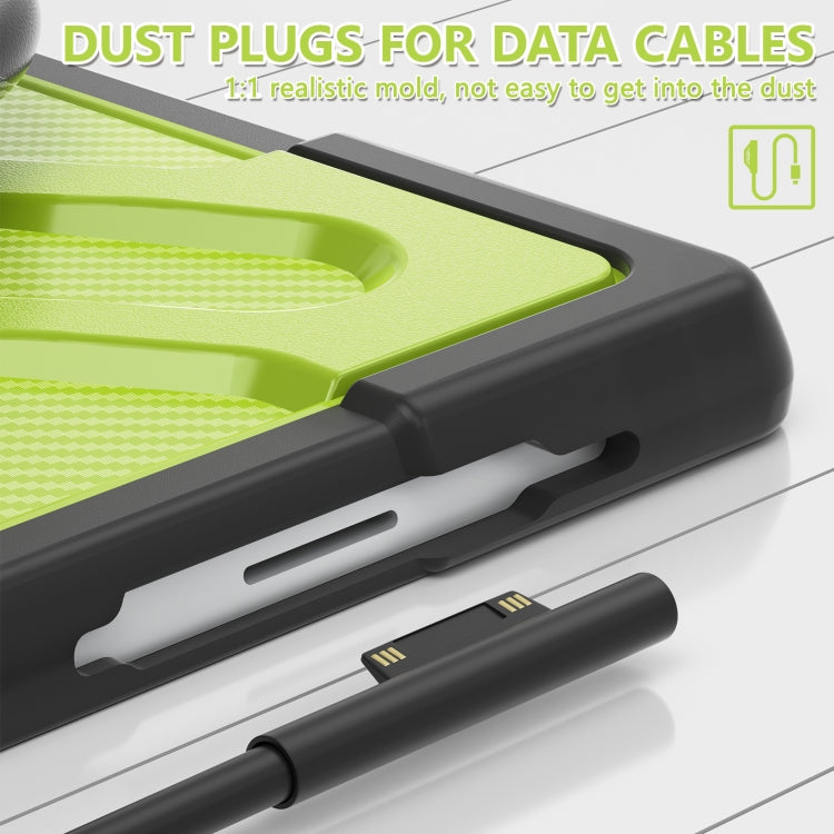 For MicroSoft Surface Pro 4 / 5 / 6 / 7 TPU + PC Tablet Case(Yellow Green) - Others by buy2fix | Online Shopping UK | buy2fix