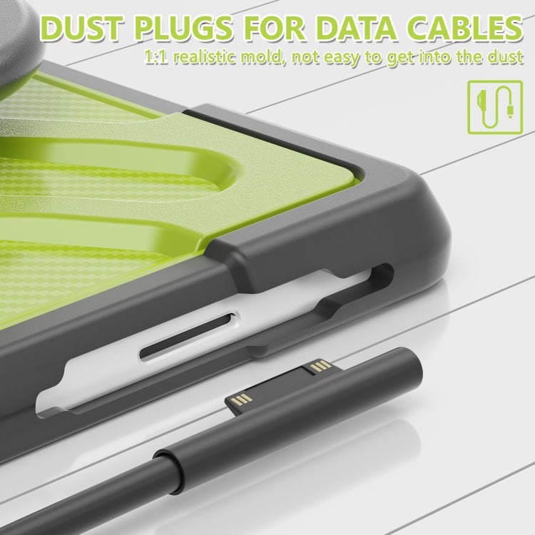 For MicroSoft Surface Go 1 / 2 / 3 TPU + PC Tablet Case(Yellow Green) - Others by buy2fix | Online Shopping UK | buy2fix