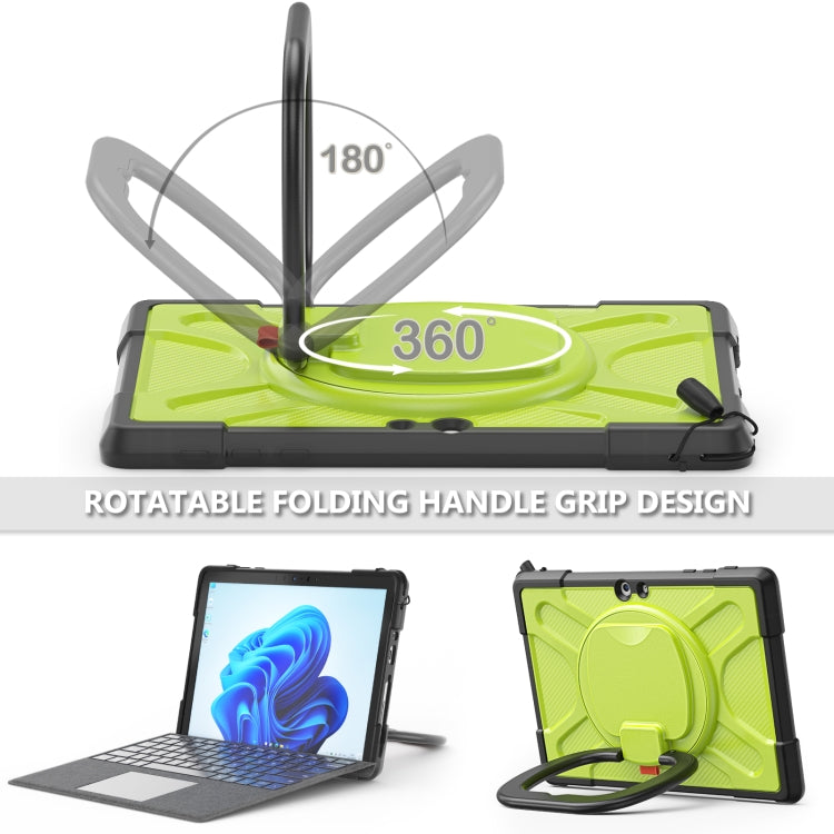 For MicroSoft Surface Go 1 / 2 / 3 TPU + PC Tablet Case(Yellow Green) - Others by buy2fix | Online Shopping UK | buy2fix