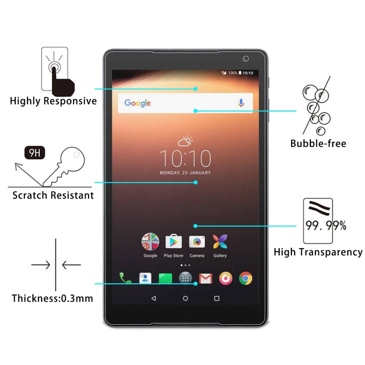 25 PCS 9H 2.5D Explosion-proof Tempered Tablet Glass Film For Alcatel A3 10 LTE EU 9026X - Others by buy2fix | Online Shopping UK | buy2fix