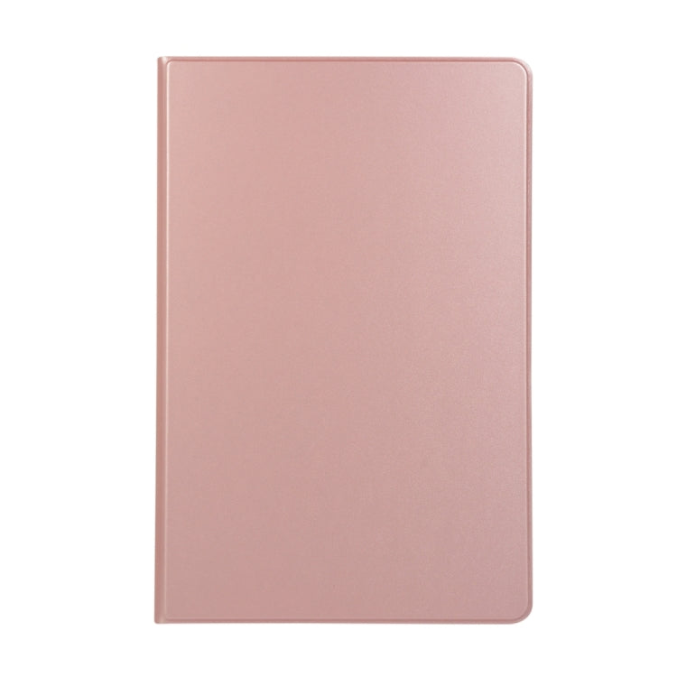 For Samsung Galaxy Tab S8 Ultra Elasticity Leather Tablet Case with Holder(Rose Gold) by buy2fix