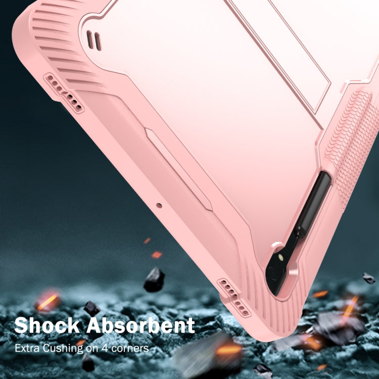 For Samsung Galaxy Tab S9  Ultra / S8 Ultra Silicone + PC Shockproof Protective Tablet Case(Rose Gold) - Galaxy Tab S8 Ultra Cases by buy2fix | Online Shopping UK | buy2fix