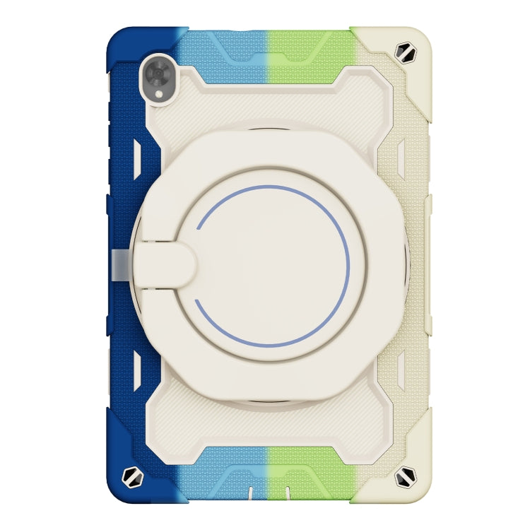 For Lenovo Tab K10 / M10 Plus Armor Contrast Color Silicone + PC Tablet Case(Colorful Blue) - Lenovo by buy2fix | Online Shopping UK | buy2fix