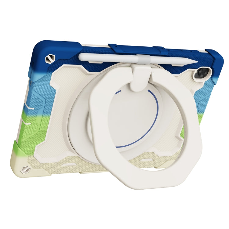 For Lenovo Tab K10 / M10 Plus Armor Contrast Color Silicone + PC Tablet Case(Colorful Blue) - Lenovo by buy2fix | Online Shopping UK | buy2fix