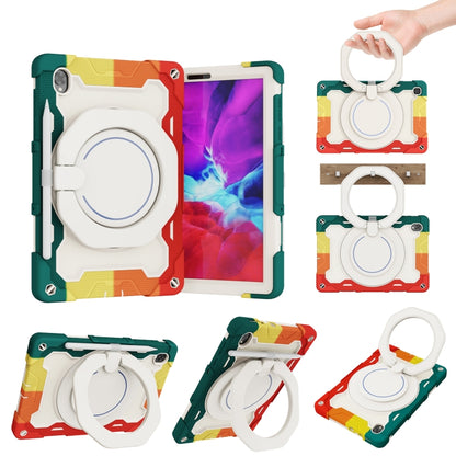 For Lenovo Tab K10 / M10 Plus Armor Contrast Color Silicone + PC Tablet Case(Colorful Red) - Lenovo by buy2fix | Online Shopping UK | buy2fix