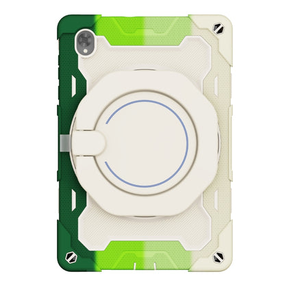 For Lenovo Tab K10 / M10 Plus Armor Contrast Color Silicone + PC Tablet Case(Colorful Green) - Lenovo by buy2fix | Online Shopping UK | buy2fix