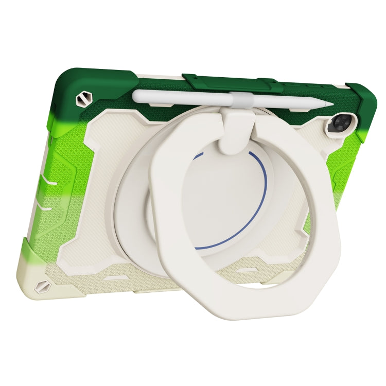 For Lenovo Tab K10 / M10 Plus Armor Contrast Color Silicone + PC Tablet Case(Colorful Green) - Lenovo by buy2fix | Online Shopping UK | buy2fix