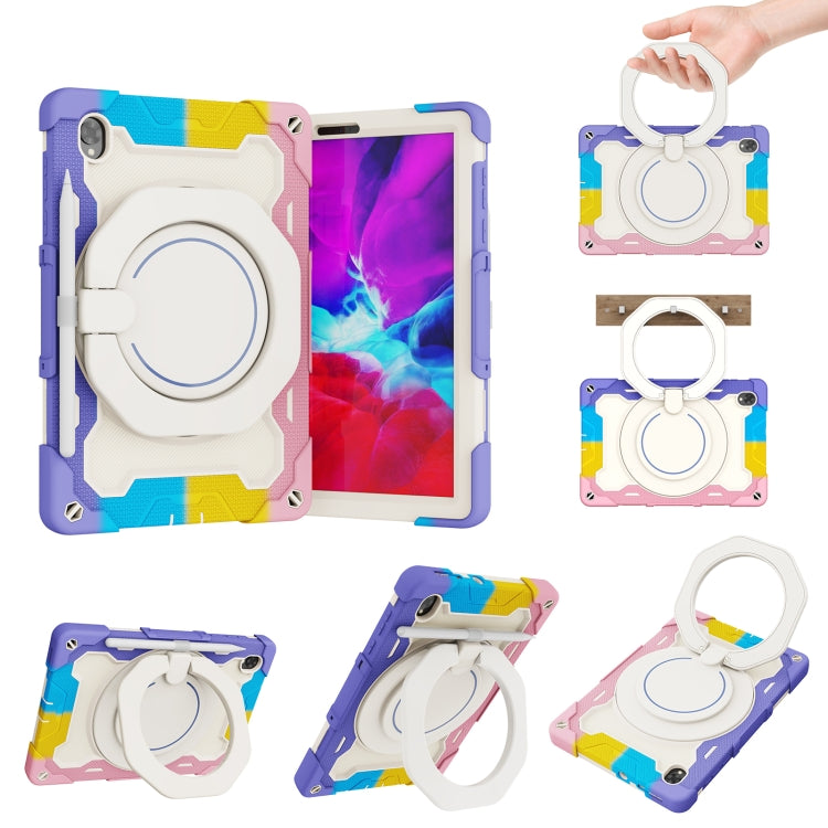 For Lenovo Tab K10 / M10 Plus Armor Contrast Color Silicone + PC Tablet Case(Colorful Pink) - Lenovo by buy2fix | Online Shopping UK | buy2fix