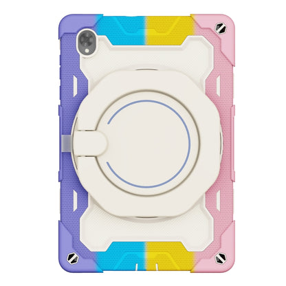 For Lenovo Tab K10 / M10 Plus Armor Contrast Color Silicone + PC Tablet Case(Colorful Pink) - Lenovo by buy2fix | Online Shopping UK | buy2fix