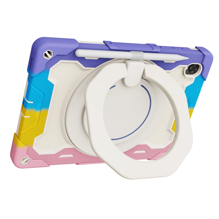 For Lenovo Tab K10 / M10 Plus Armor Contrast Color Silicone + PC Tablet Case(Colorful Pink) - Lenovo by buy2fix | Online Shopping UK | buy2fix