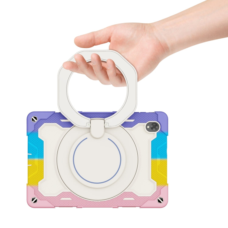 For Lenovo Tab K10 / M10 Plus Armor Contrast Color Silicone + PC Tablet Case(Colorful Pink) - Lenovo by buy2fix | Online Shopping UK | buy2fix