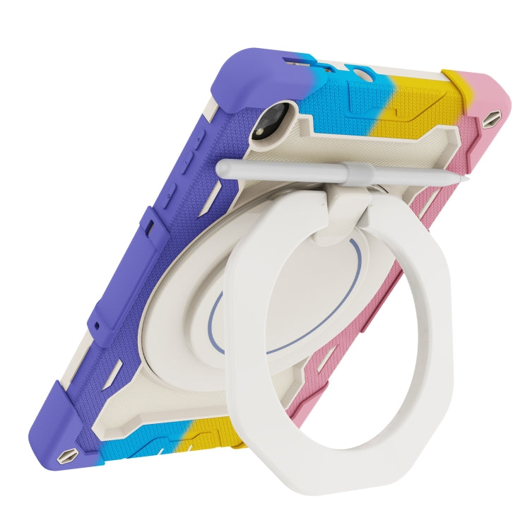 For Lenovo Tab K10 / M10 Plus Armor Contrast Color Silicone + PC Tablet Case(Colorful Pink) - Lenovo by buy2fix | Online Shopping UK | buy2fix