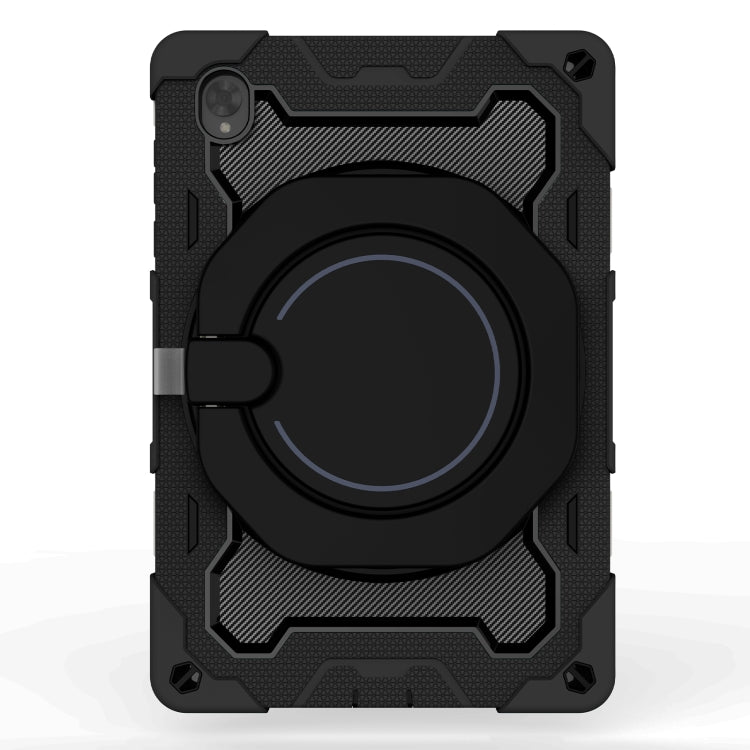 For Lenovo Tab K10 / M10 Plus Armor Contrast Color Silicone + PC Tablet Case(Black) - Lenovo by buy2fix | Online Shopping UK | buy2fix