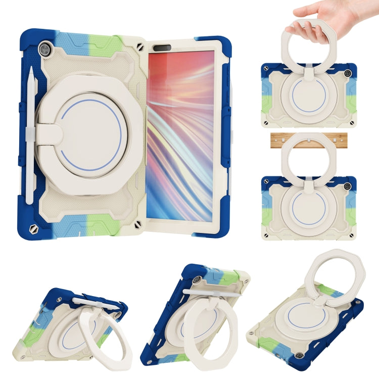 For Lenovo Tab M10 HD Gen 2 X306 Armor Contrast Color Silicone + PC Tablet Case(Colorful Blue) - Lenovo by buy2fix | Online Shopping UK | buy2fix