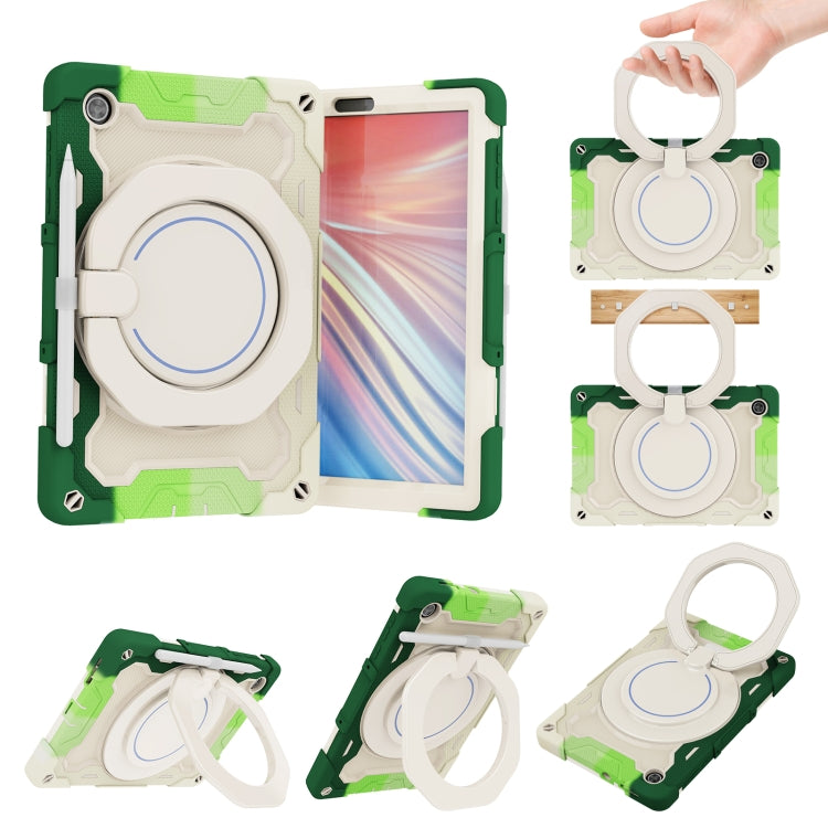 For Lenovo Tab M10 HD Gen 2 X306 Armor Contrast Color Silicone + PC Tablet Case(Colorful Green) - Lenovo by buy2fix | Online Shopping UK | buy2fix