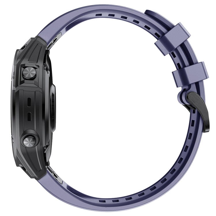 For Garmin Fenix 7 Quick Release Silicone Watch Band(Dark Blue) - Watch Bands by buy2fix | Online Shopping UK | buy2fix