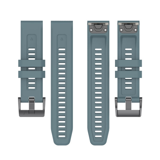 For Garmin Fenix 7S Quick Release Silicone Watch Band(Navy Blue) by buy2fix