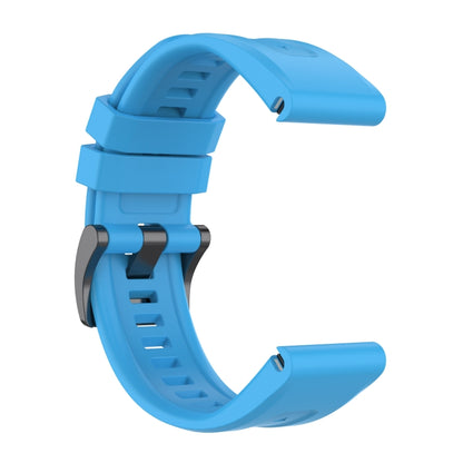 For Garmin Fenix 7S Quick Release Silicone Watch Band(Sky Blue) - Watch Bands by buy2fix | Online Shopping UK | buy2fix