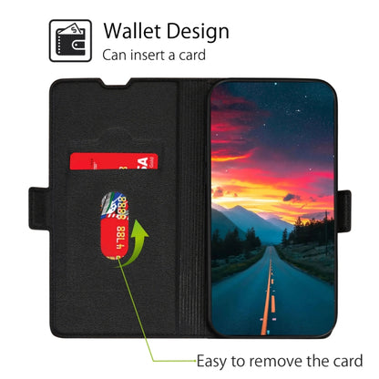 For Doogee N30 Ultra-thin Voltage Side Buckle PU + TPU Leather Phone Case(Black) - More Brand by buy2fix | Online Shopping UK | buy2fix