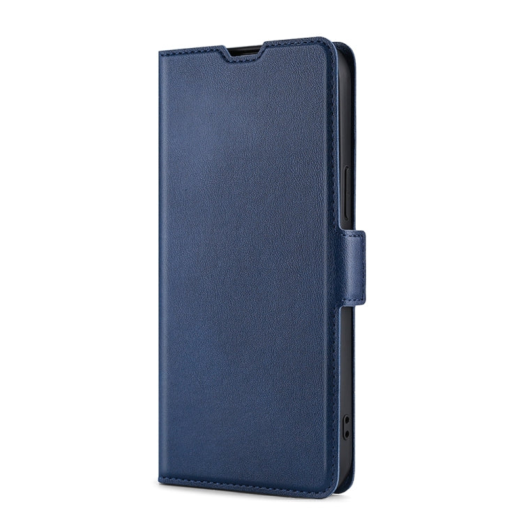 For Blackview A60 Ultra-thin Voltage Side Buckle PU + TPU Leather Phone Case(Blue) - More Brand by buy2fix | Online Shopping UK | buy2fix