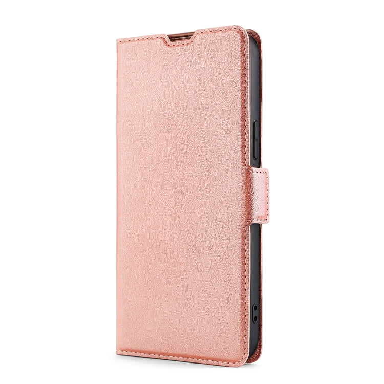 For Blackview A80 Pro Ultra-thin Voltage Side Buckle PU + TPU Leather Phone Case(Rose Gold) - More Brand by buy2fix | Online Shopping UK | buy2fix