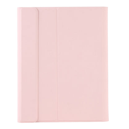 T098B Candy Color Skin Feel Texture Bluetooth Keyboard Leather Case with Pen Holder For iPad Air 11 2024 / 2025 / Air 4 10.9 2020 / Air 5 10.9 2022 (Pink) by buy2fix