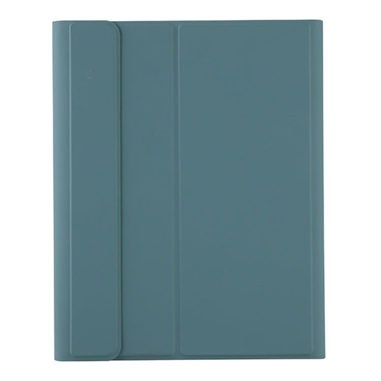 T098B Candy Color Skin Feel Texture Bluetooth Keyboard Leather Case with Pen Holder For iPad Air 11 2024 / 2025 / Air 4 10.9 2020 / Air 5 10.9 2022 (Dark Green) by buy2fix