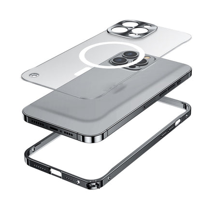 For iPhone 12 mini MagSafe Magnetic Frosted Case (Silver) - iPhone 12 mini Cases by buy2fix | Online Shopping UK | buy2fix