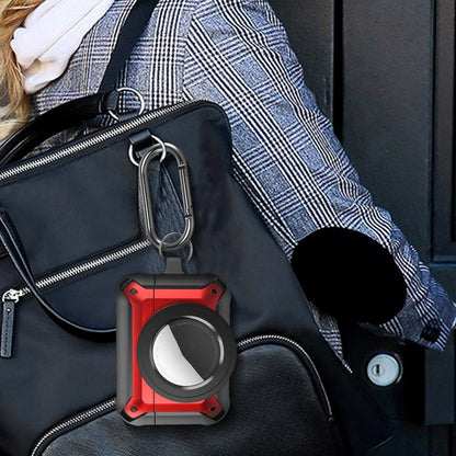 For AirPods Pro Wireless Earphone Protective Case with AirTag Case(Black) - For AirPods Pro by buy2fix | Online Shopping UK | buy2fix