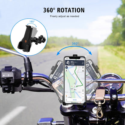 WUPP CS-1287A1 Motorcycle Bike Triangle Fixed Mobile Phone Holder(Black) - Holder by WUPP | Online Shopping UK | buy2fix
