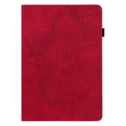 Peacock Embossed Pattern TPU + PU Leather Smart Tablet Case with Sleep / Wake-up For iPad 5 / 6 / 7 / 8 2017(Red) - More iPad Cases by buy2fix | Online Shopping UK | buy2fix